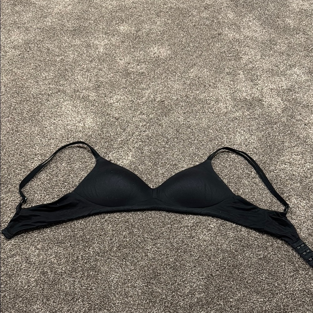 Black Triangle Bra with Adjustable Straps